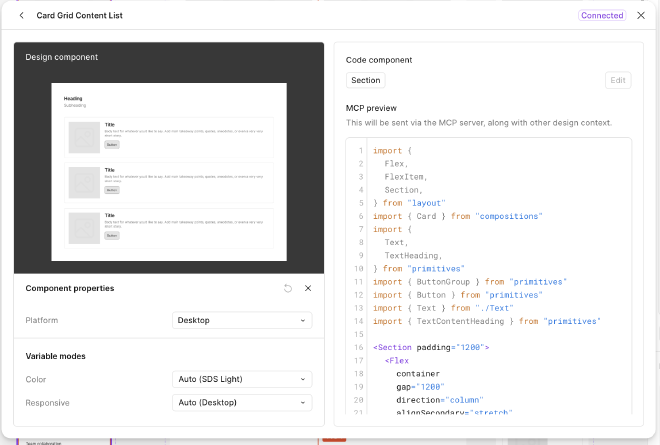 Component parameter and variables